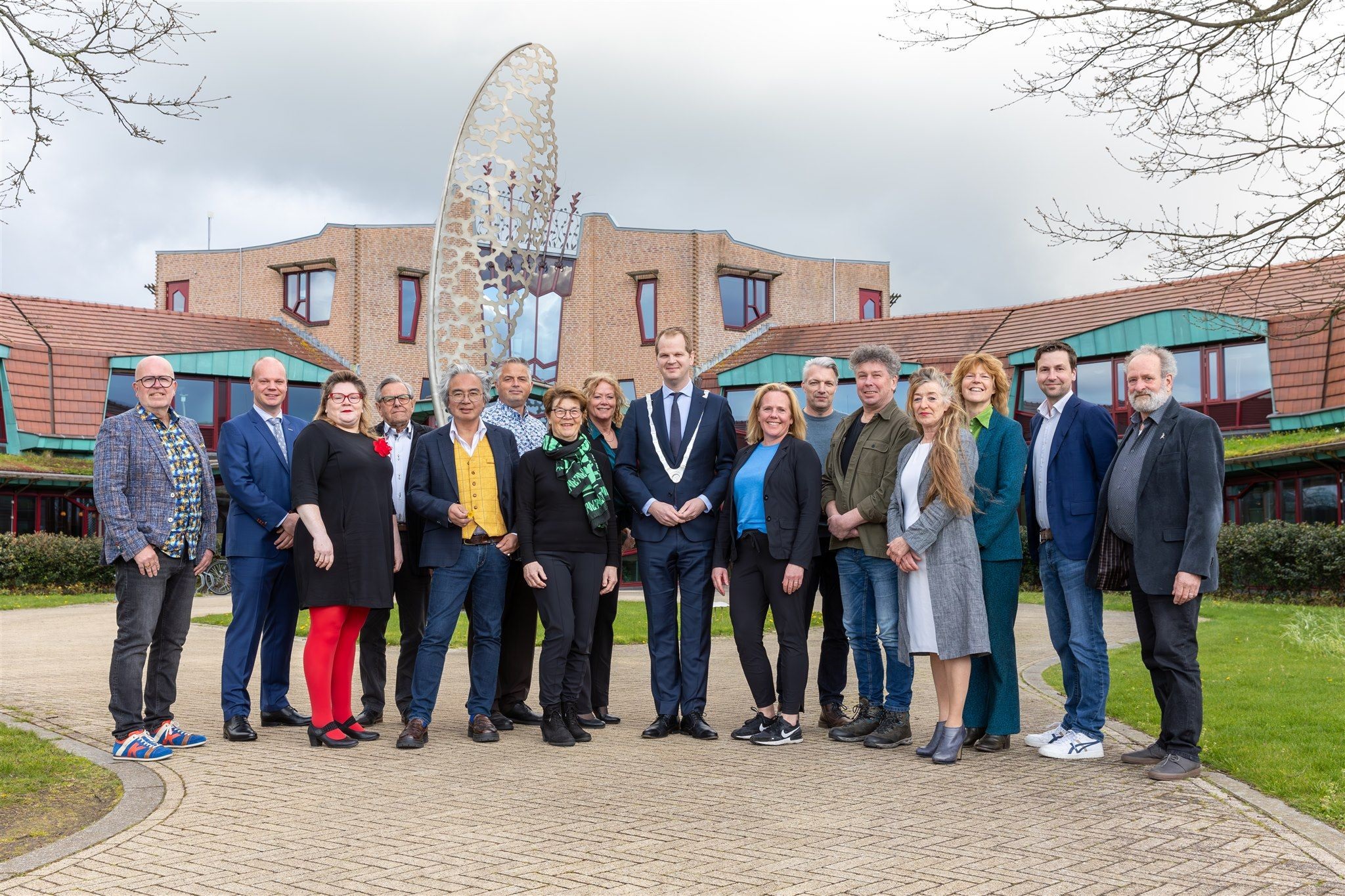 groepsfoto gemeenteraad Texel juni 2024