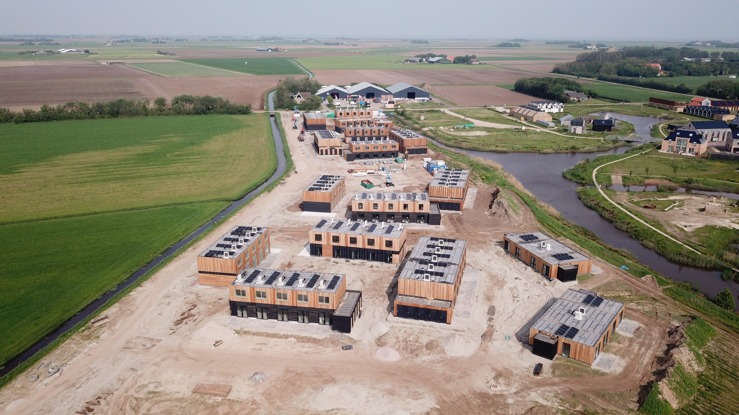 foto bovenaanzicht bebouwing Texelwende (Marsweg-Zuid)